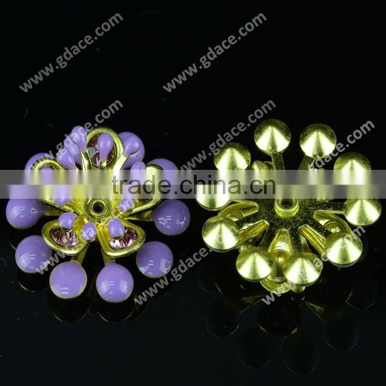 DIY jewelry accessories wholesale pink Color flower material