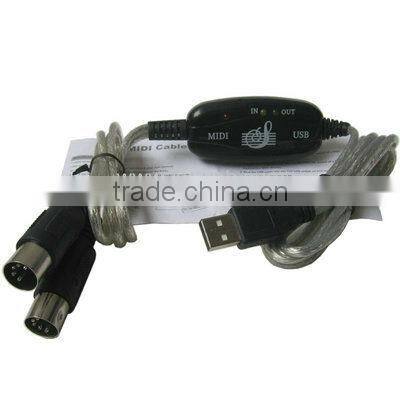 Hight Quality USB to MIDI keyboard Interface Converter Cable