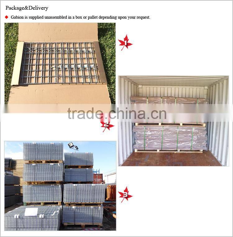 Hebei Factory High Quality square wire mesh storage box / gabion mats