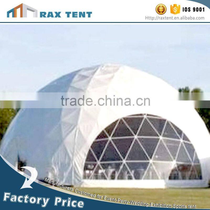 Geodesic dome tent Event dome tent White PVC cover White Dome mode tent for sale