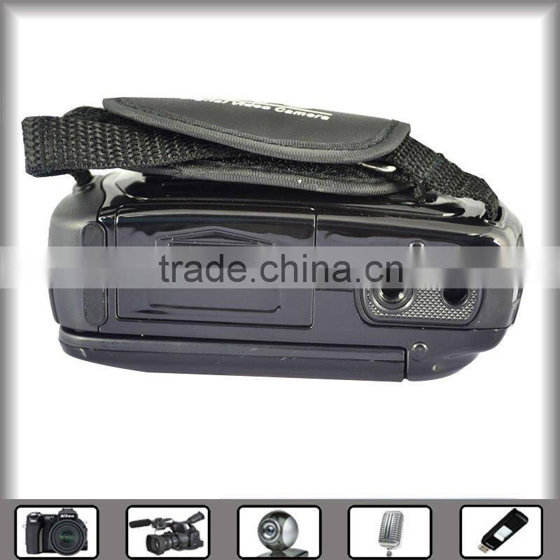 hd digital camera video camcorder 12mp with 3.0" TFT LCD can revolve angle of 270 degrees, USB2.0, flash light