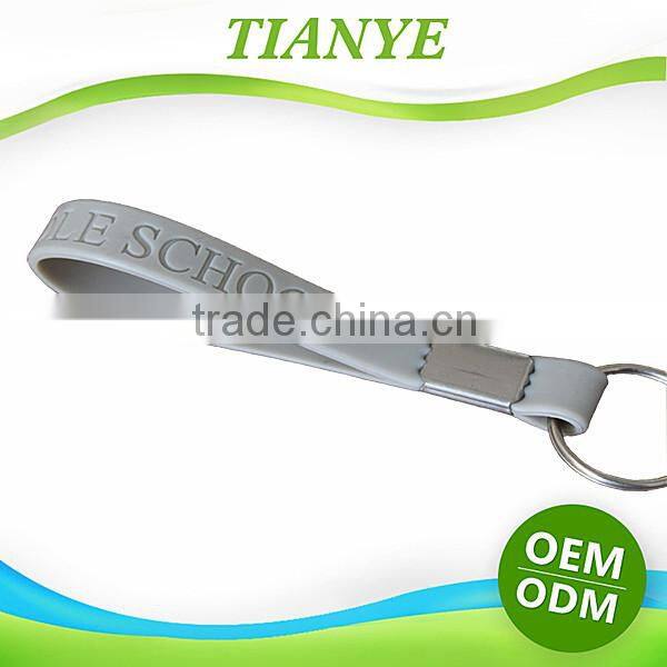 China factory supply high class custom design cheap rubber keychain for giveaway