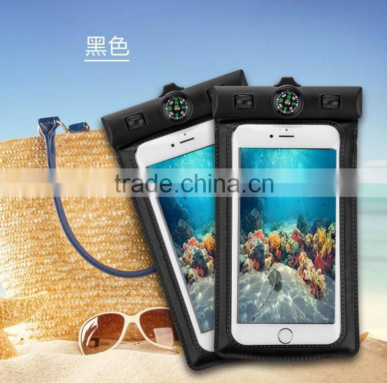 JOYROOM New High Quality PVC Mobile phone waterproof bag High density compass design 20m waterproof bag for mobile phone