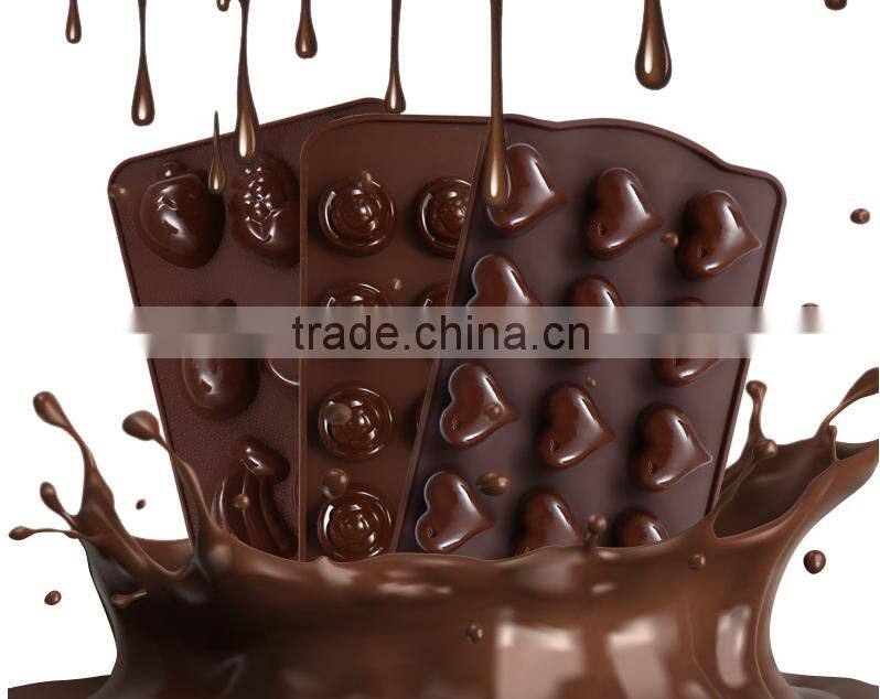 2016 Hot sale food grade FDA and LFGB Cute animal of pig shape silicone chocolate mould and ice cube tray