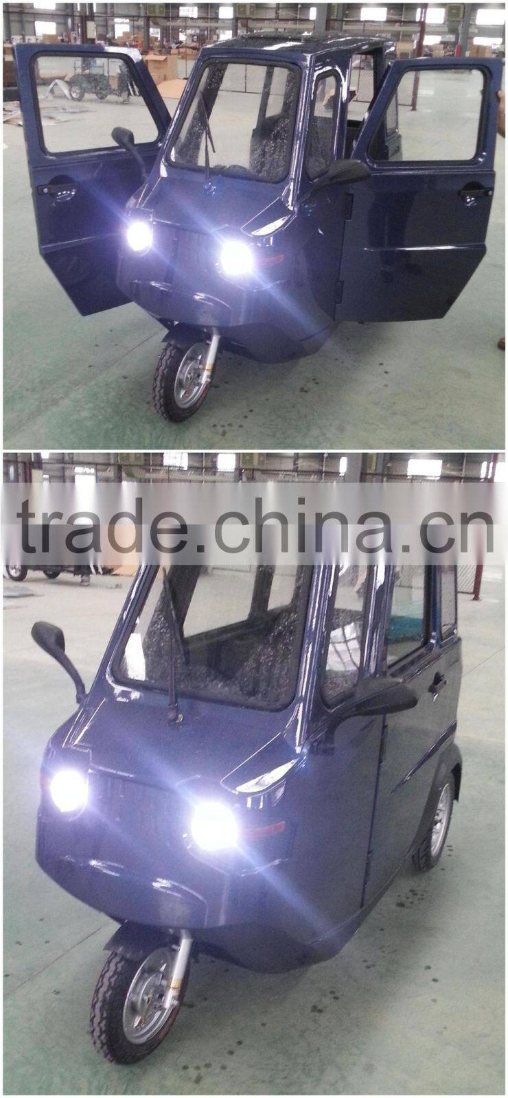 three wheel electric vehicle with two seat