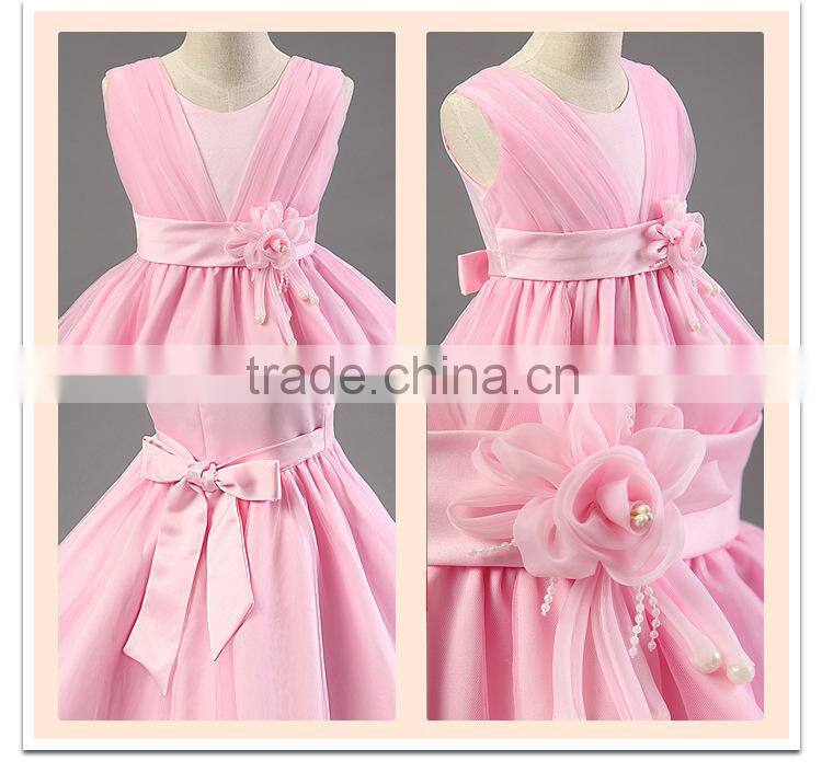 China party dress for 2-12 years old girls V neck lace evening dresses sleveeless dress girl best dress for farewell party