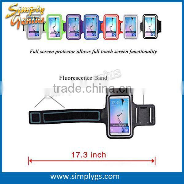(Wholesale) sport armband jogging case, neoprene sport armband, neoprene armband for Samsung galaxy S6/S6 edge