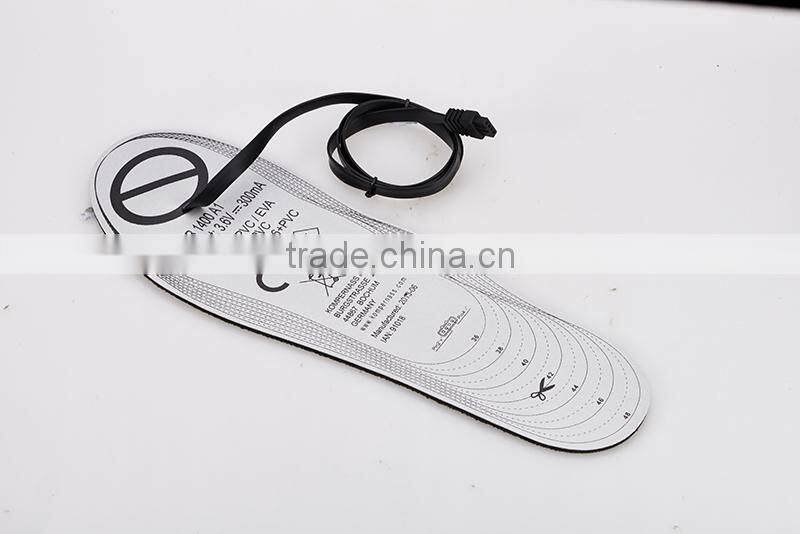 heating insole/electric rechargeable battery heated insoles