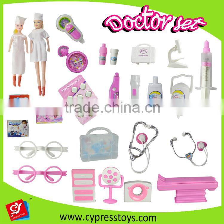 Popular kid doctor play set with lovely barbie doll