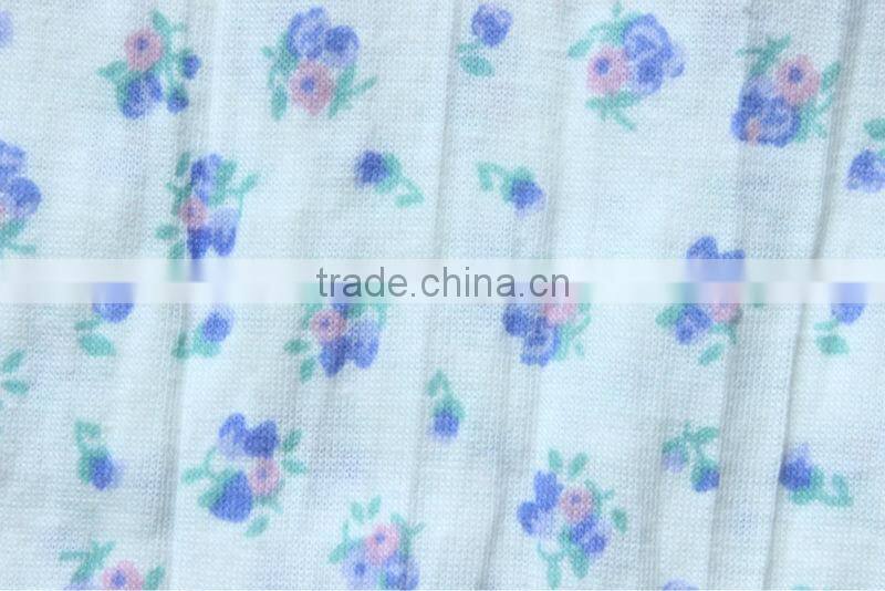 white ruffle knit 100% polyester fabric