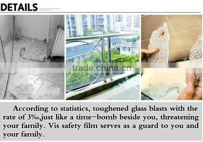 Nice choice safety film and security film with high quality/PET material /size in 1.52*30m