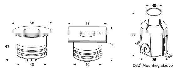 Stainless steel inground LED light