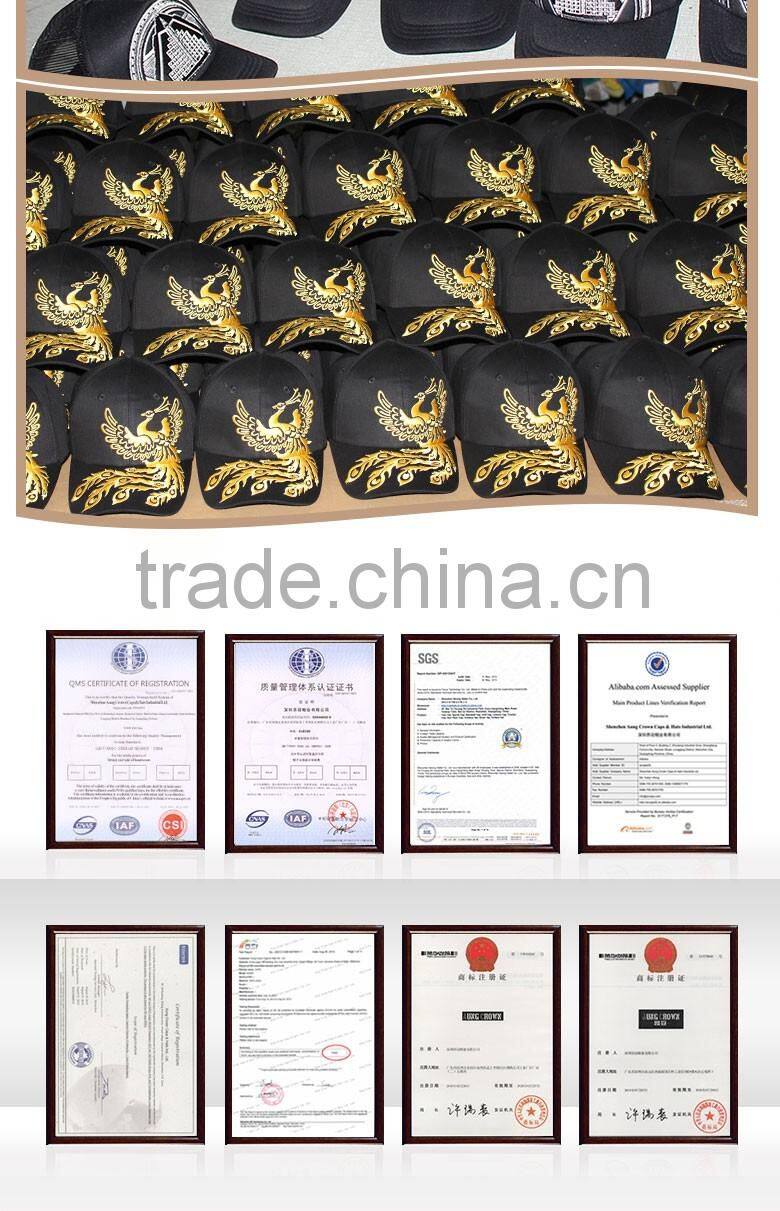 Plain Cotton Twill Flower 6 Panel Baseball Cap