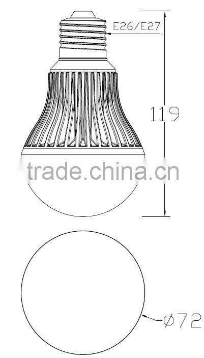 high quality/ul cul list/china factory price led bulb 9w e27 led light bulbs