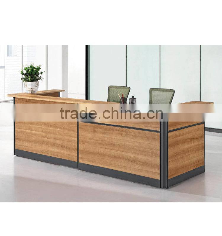 2016 New Design wood cutting office table modern wood reception table