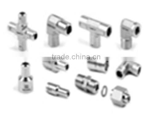 stainless stel drawing female tube fitting threaded 3-way corner fitting