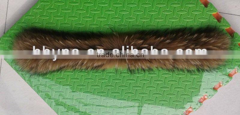 raccoon fur collar, fur trim