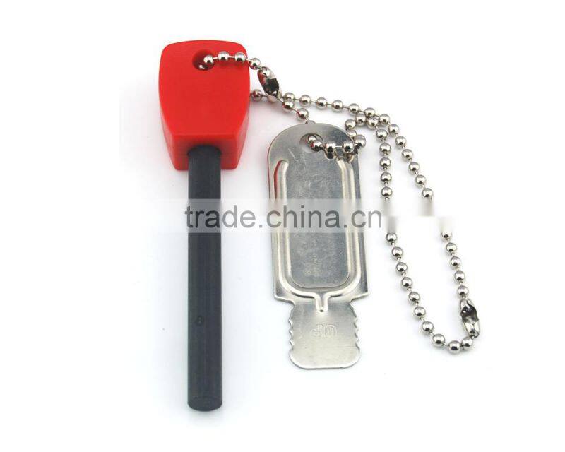 Fire Starter Rescue Survival Emergency Travel Flint--Red