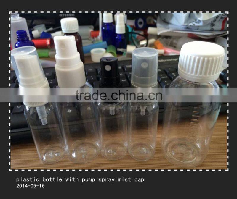 Fine mist pump spray perfume plastic bottle