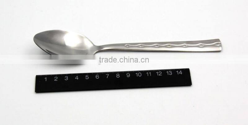 Most customers used stainless steel table spoon in hotel cutlery