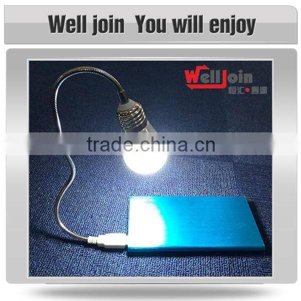 Customized portable flexible USB LED light for power bank or computer