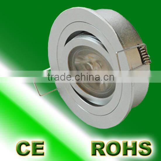 round white 15/30/45/60 degree beam angle 1*1w led ceiling light