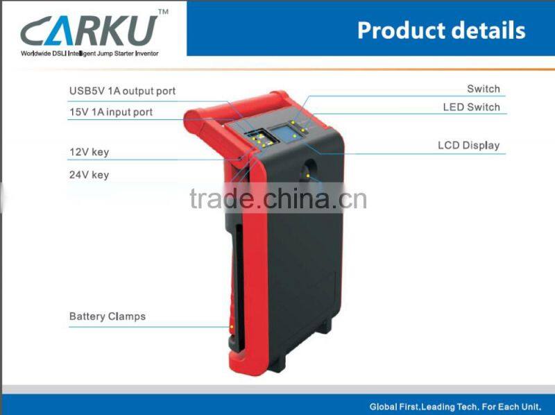 lithium ion battery pack 12V Jump starter for heavy duty truck ,vans ,trailer emergency start