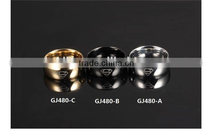 316L stainless steel hot sale jewelry fashion 2016 supper hero man sexs ring