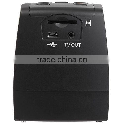 14Mp CMOS Sensor 2.4",Color Screen High Quality 35mm Film Scanner with SD Card Slot and 128MB Internal Memory