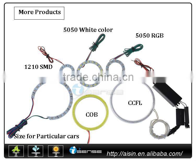 RGB Angel Eyes semi and full circle 5050 SMD Halo Rings devil eyes for cars