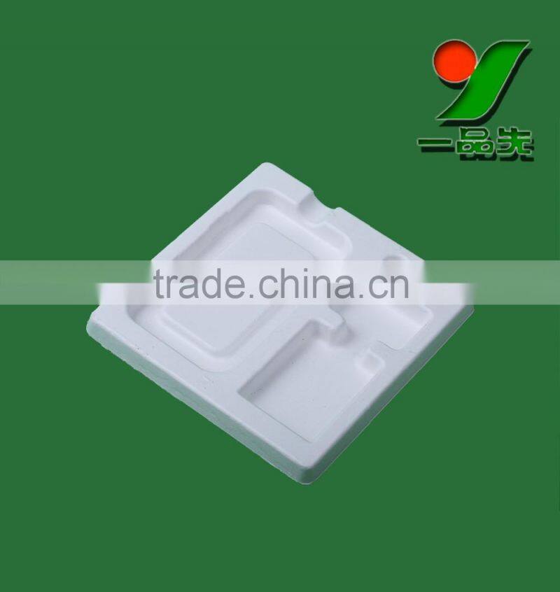 Cleaning exceptional originality Biodegradable Packaging Trays Colorful pulp Moulding Sugarcane Bagasse Pulp
