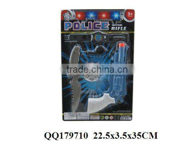 Lifelike police play set, plastic police game