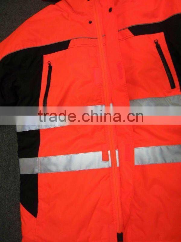 EN471 High Visibility Winter Parka for men