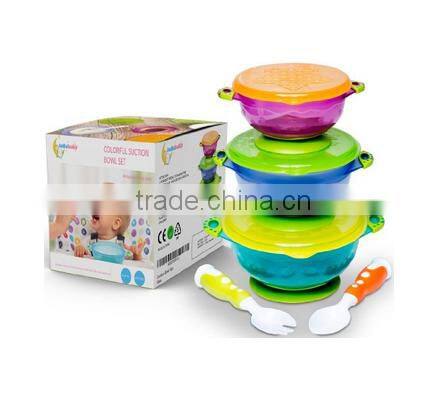 2016 Bowl For Kids, Silicone Spill Proof Snd Stay Put Suction Baby Bowl
