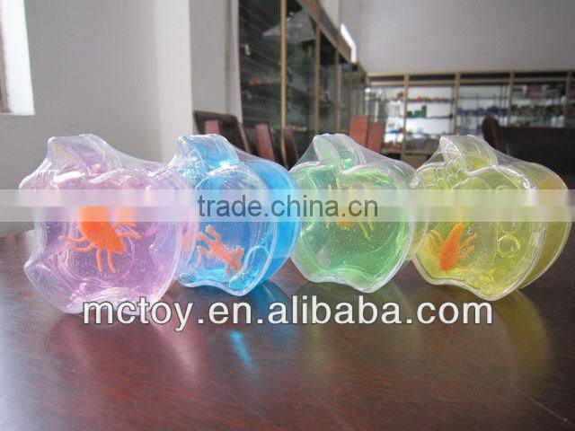 Factory price Apple shape crystal Putty slime crystal gift crystal slime toys