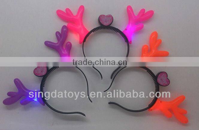 Flashing feather hairpin beautiful party goods christmas light