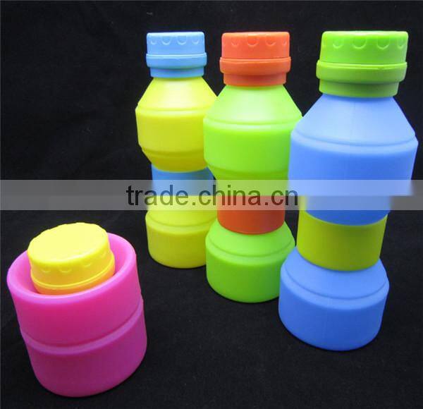 2015 the hottest bpa free outdoor silicone water bottle