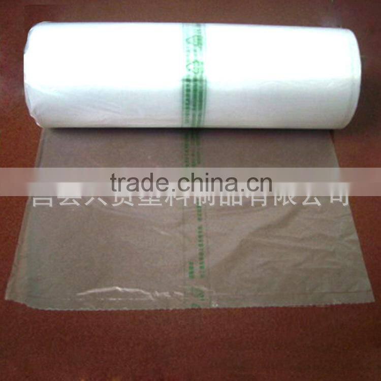 LDPE flat food package plastic bags on roll