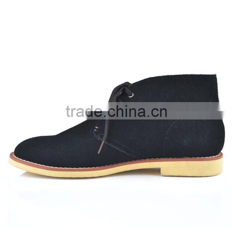 Newest comfortable black cow suede sneaker shoes for men