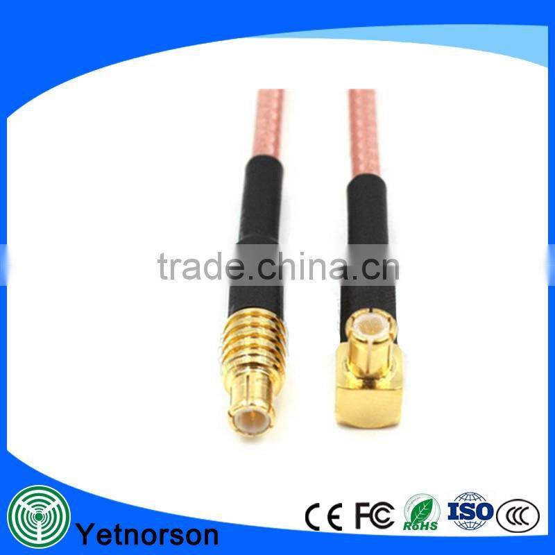 RF Cable with straight SMA male to MCX right angle male and RG179 cable