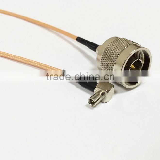 Wholesale new N male-Ts9 male right angle Pigtail Cable RG316 50-1.5 silver 20cm