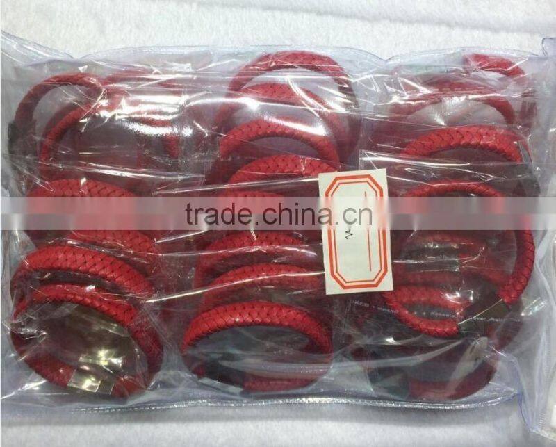 Latest Fashion Long Top Design Womens Leather Wraps Colorful Beads Bracelet