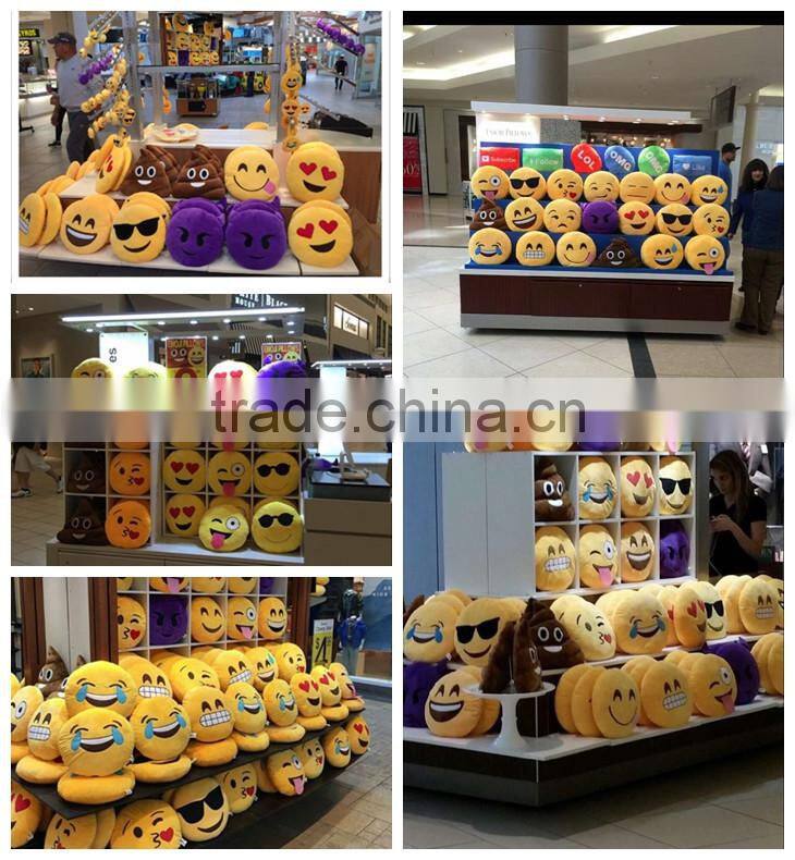 Fashinable Plush Pillow Emoji /Top Quality PP Cotton Soft Emoji Doll For Kid