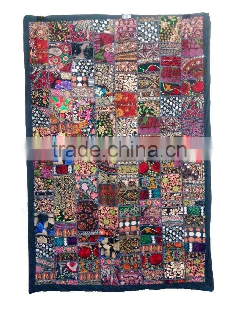 Rajasthani Dancing Natraj Twin Ethnic Cotton Handmade Hippy Bohemian Wall Hanging