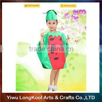High quality children stage performance watermelon costume party playtime fruit costume for kids