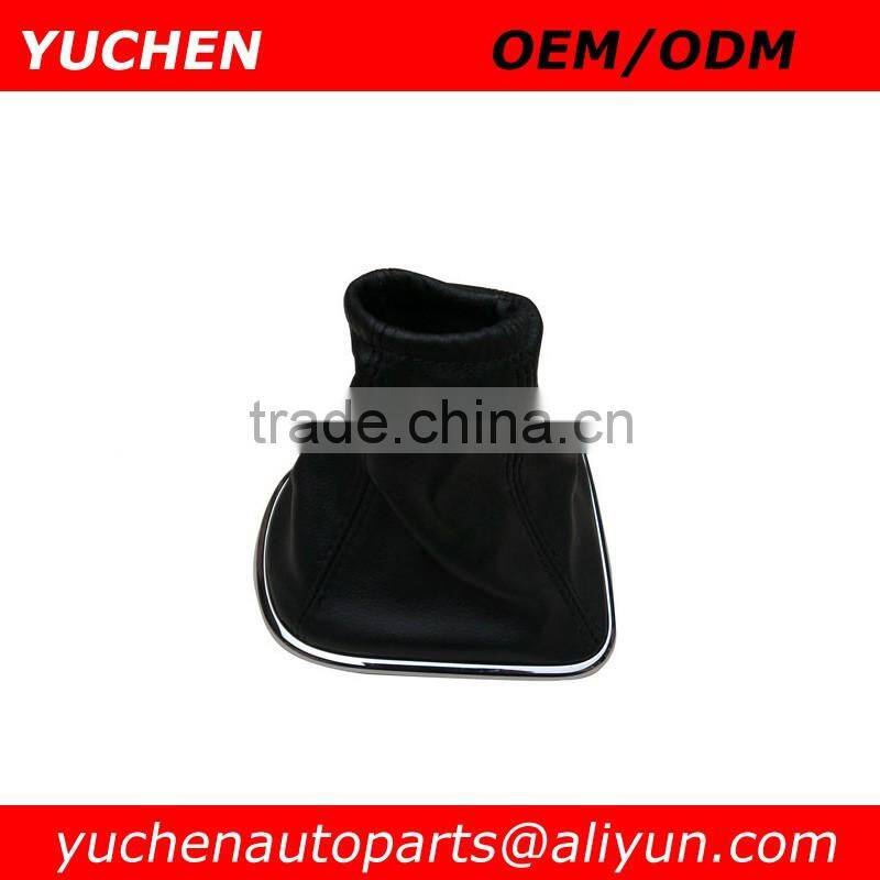 YUCHEN Car Shift Gear Knob Gaitor Leather Boot With Chrome Frame For CHEVROLET CRUZE 2008-2012