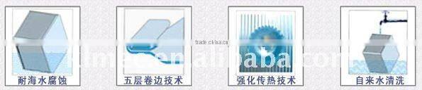 Two air streams flow crossly heat tube energy recovery exchanger