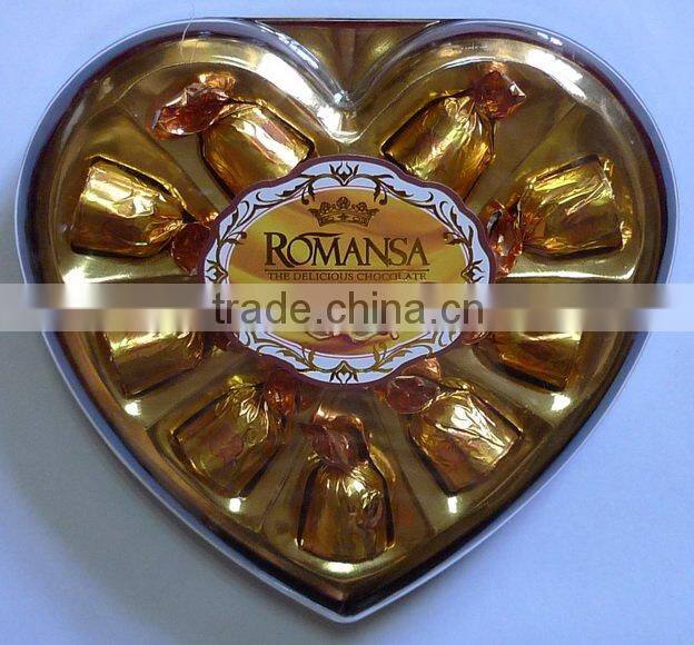 R-010P 10PCS Heart Chocolate
