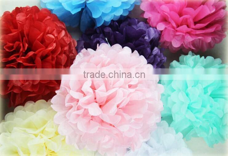 artificial tissue paper flower ball for your big day