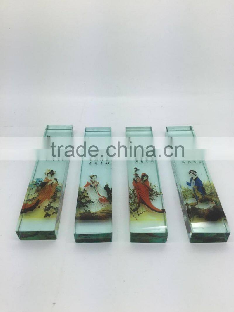 2015 New Design Paperweights, High Quality Customized Glass Crystal Paperweight